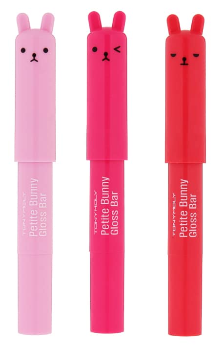 I gloss della Spring Collection Tony Moly dal cappuccio a forma di coniglietto