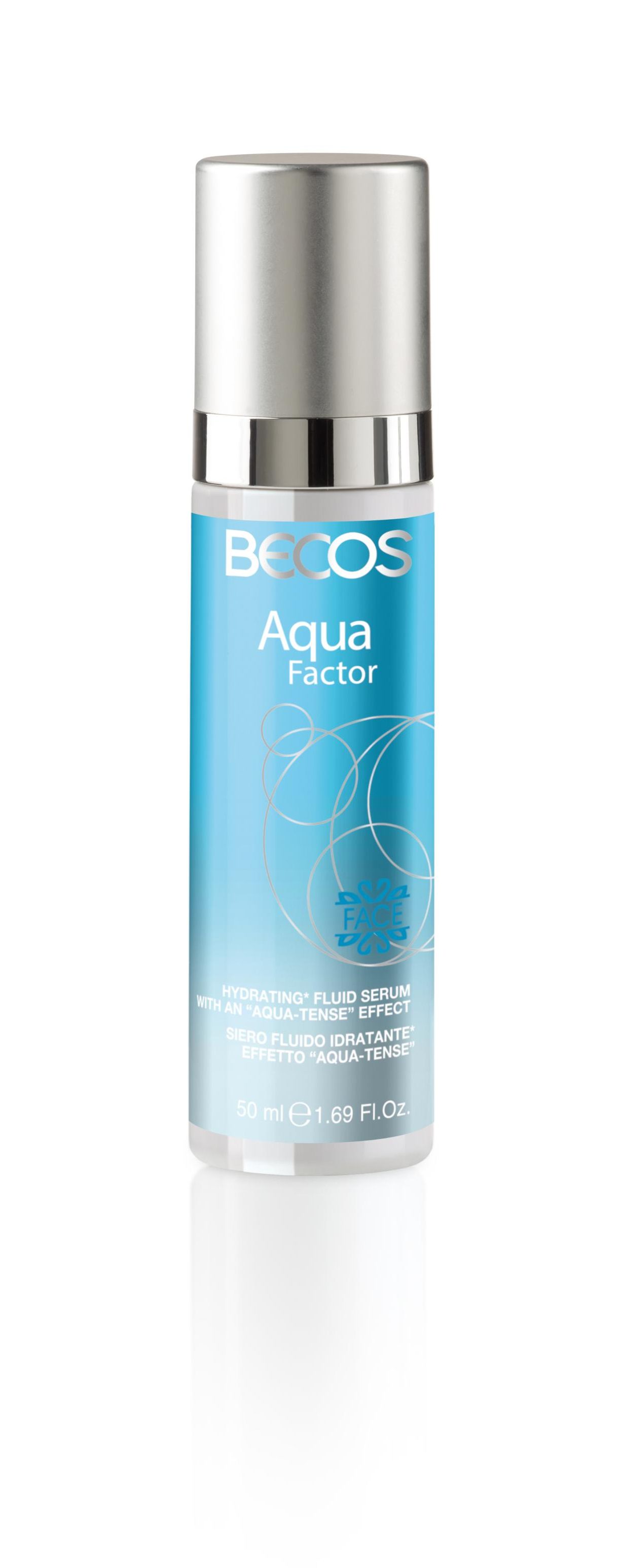 Il siero idratante effetto aqua tense della linea Aqua Factor by Bacos