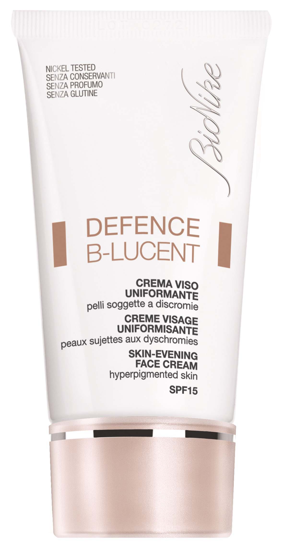 Defence B-LUCENT di BioNike: la crema uniformante che combatte e attenua le discromie del viso