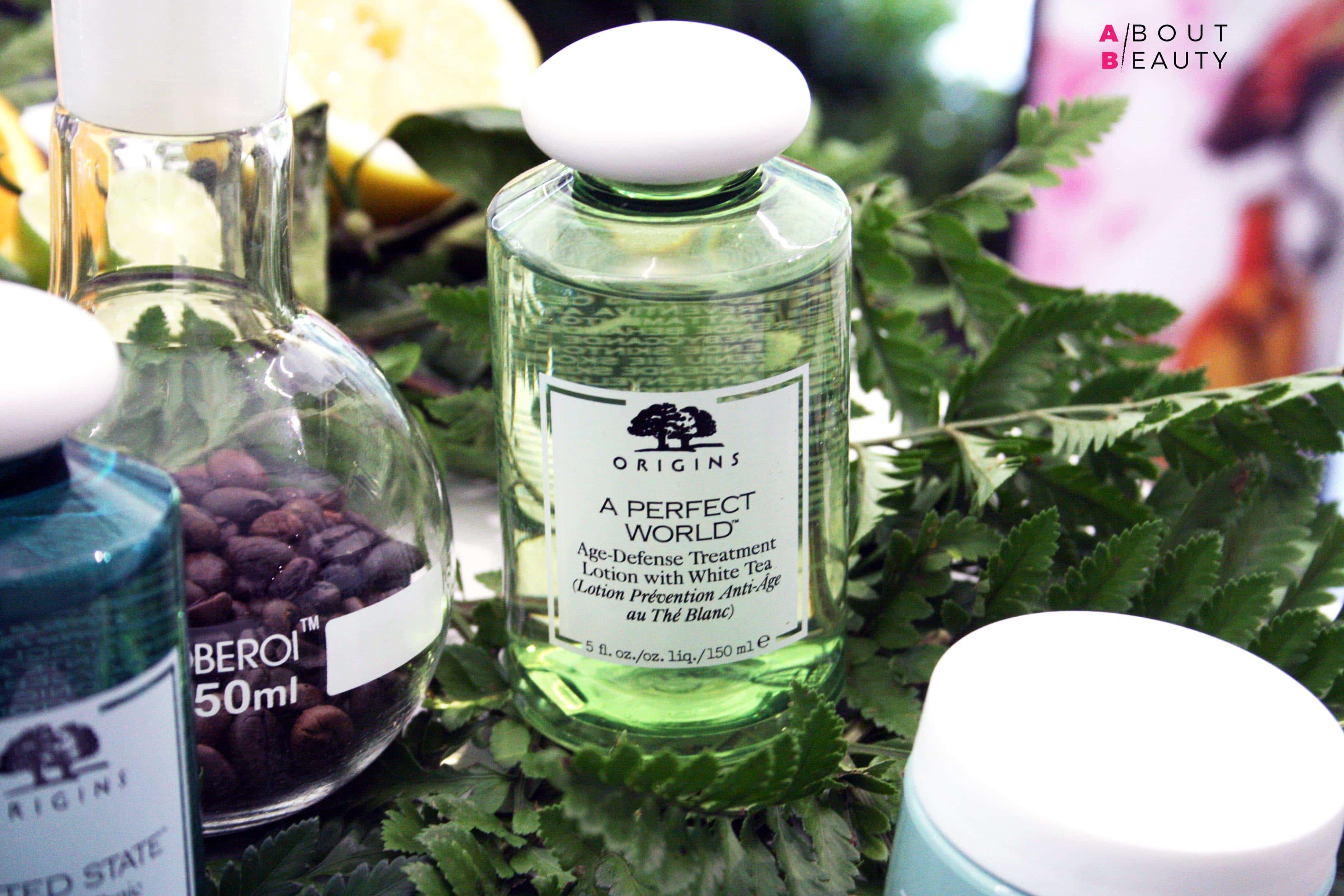 Origins arriva da Sephora con le sue linee skincare naturali: tutte le info foto e prezzi - A Perfect World Age Defense Treatment Lotion