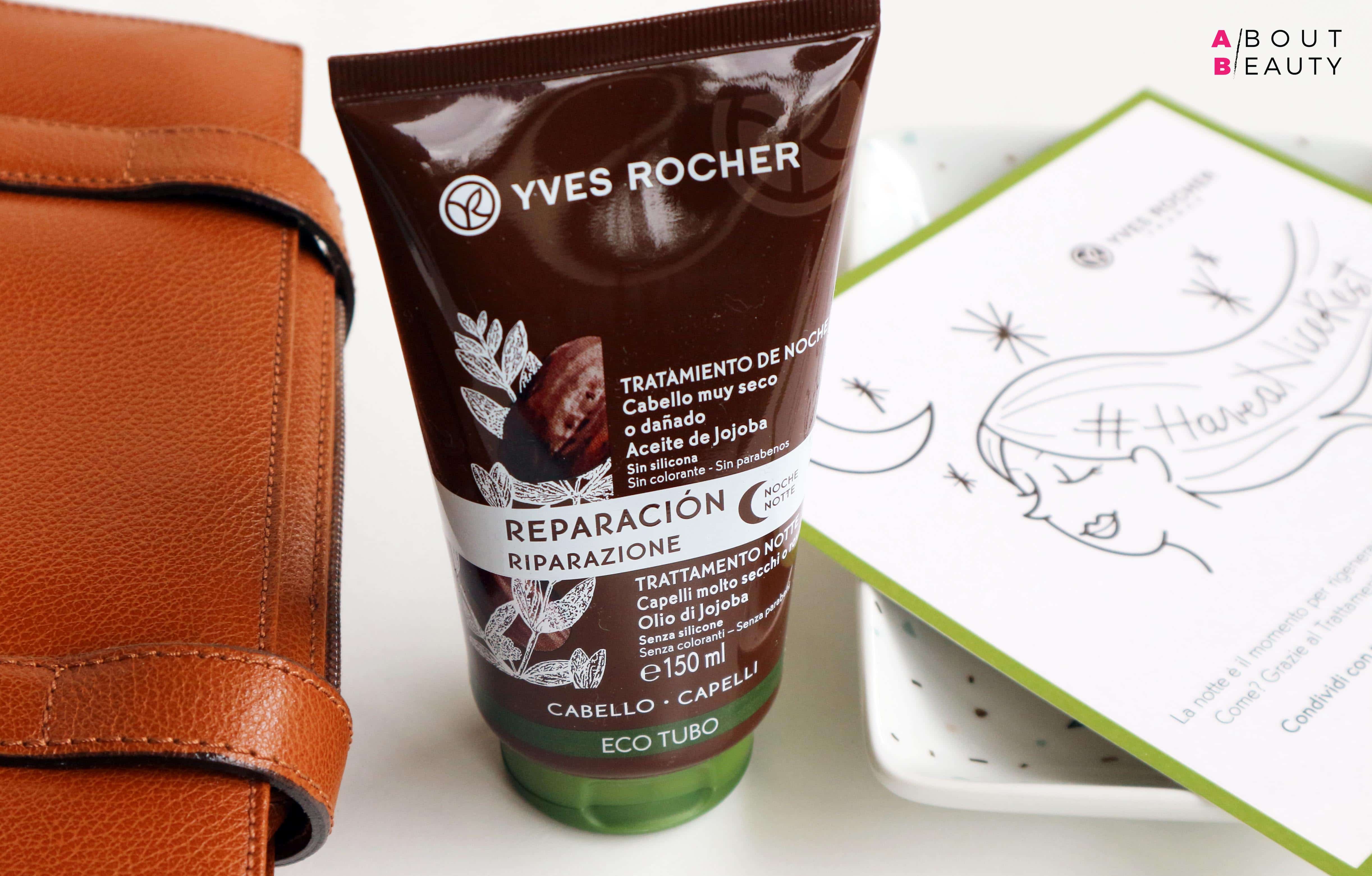 Yves Rocher presenta il nuovo Trattamento Notte Riparatore senza risciacquo per capelli secchi e rovinati