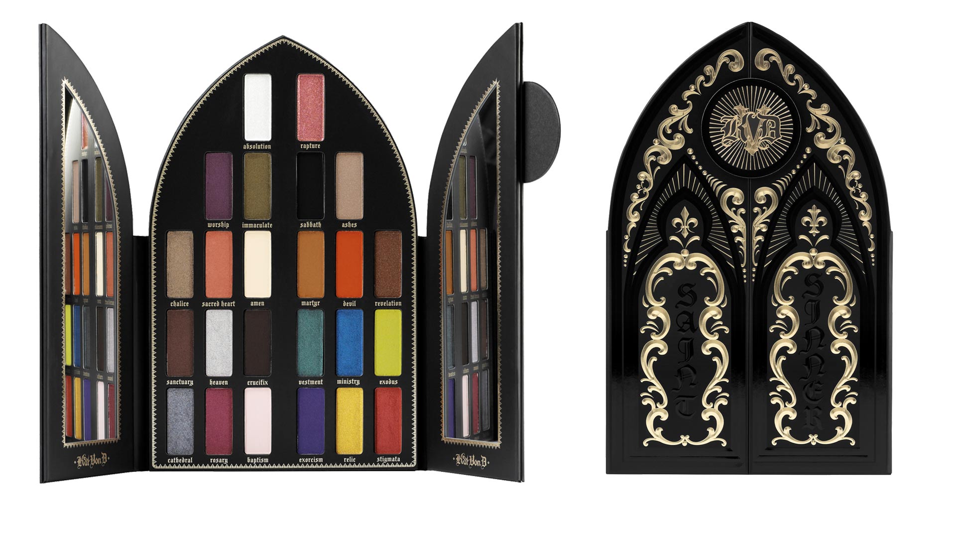 Novità Kat Von D per il Natale 2017, Saint & Sinner Eyeshaadow Palette