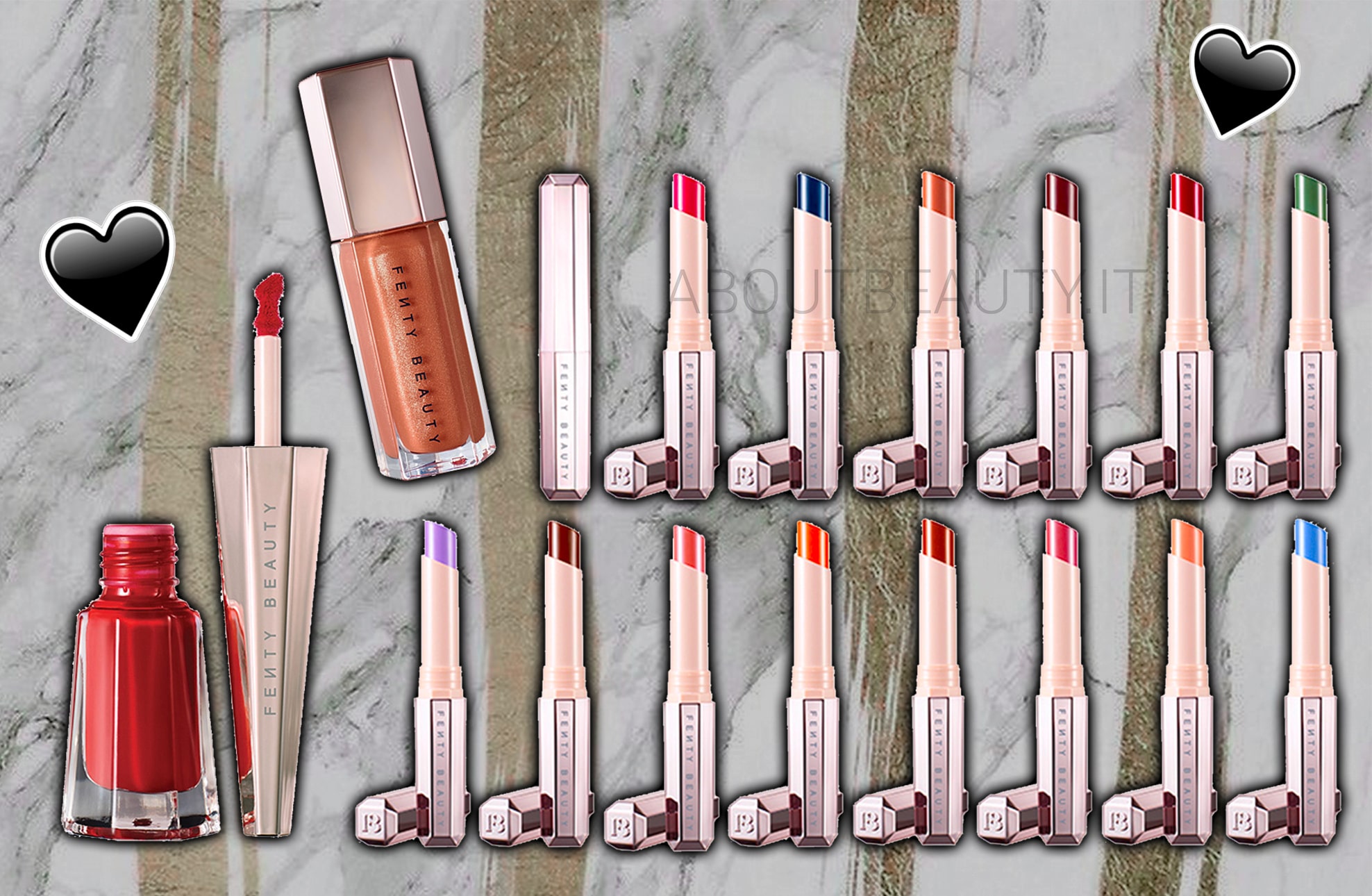 Fenty Beauty by Rihanna arriva in Italia dal 6 aprile, in esclusiva da Sephora - Prodotti viso, occhi, labbra - Review, recensione, opinioni, info, prezzo, dove acquistare, prodotti migliori, swatch - Fondotinta, Match stix matte e shimmer, Invisimatte, Killawatt illuminante, Gloss Bomb, Stunna Lip Paint
