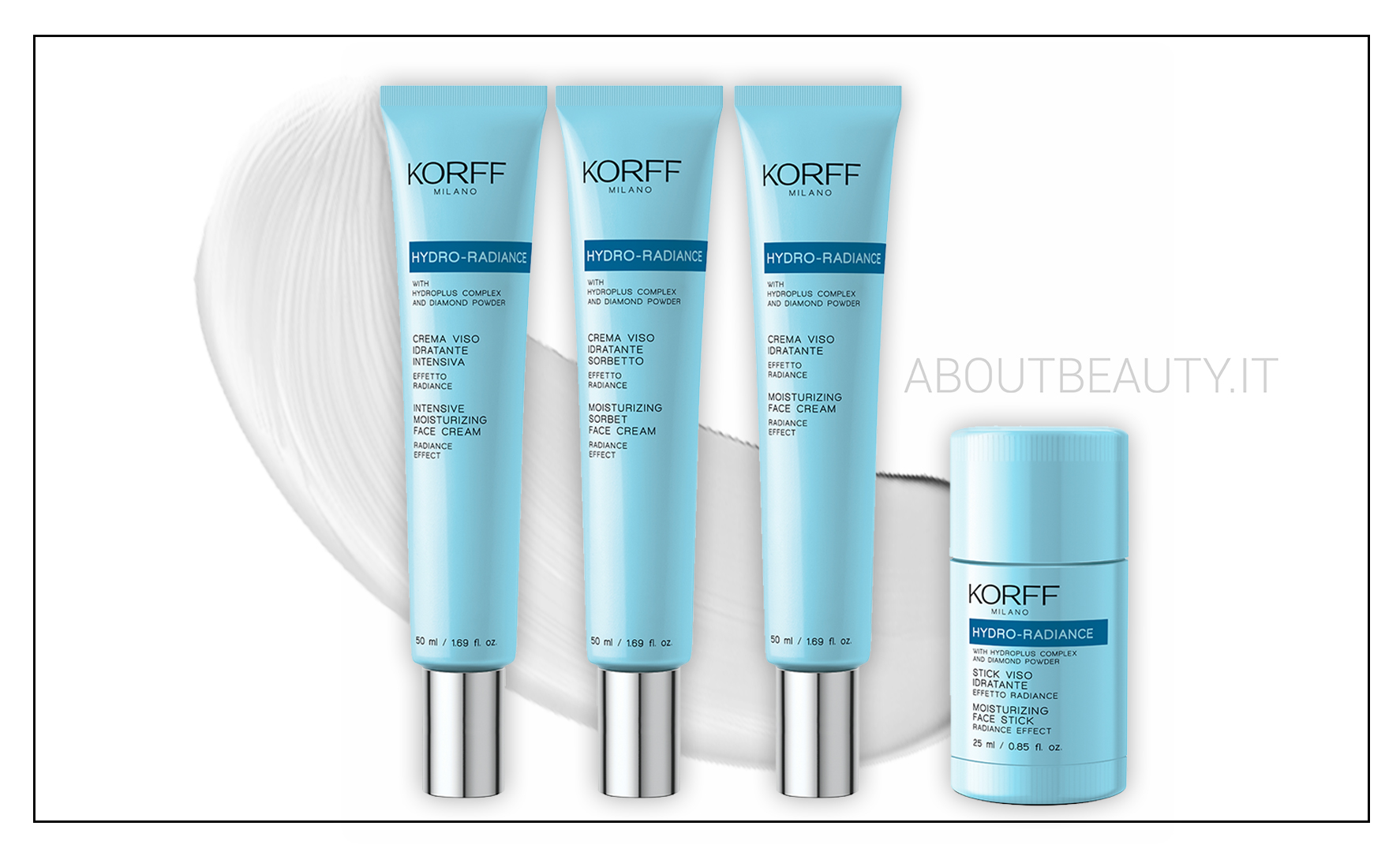 Le nuove uscite Korff 2018: la linea hydro radiance per il viso