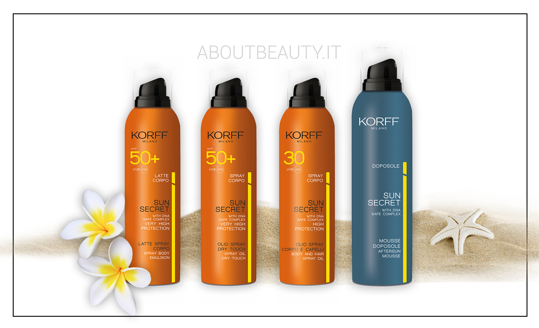 Le nuove uscite Korff 2018: la linea di solari Sun Secret