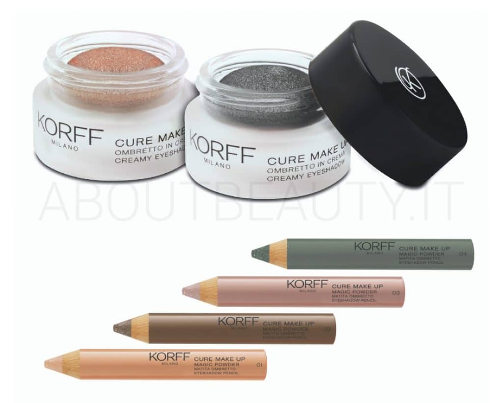 About Beauty Novita autunno 2018 di Korff Ombretti in crema Matita Ombretto