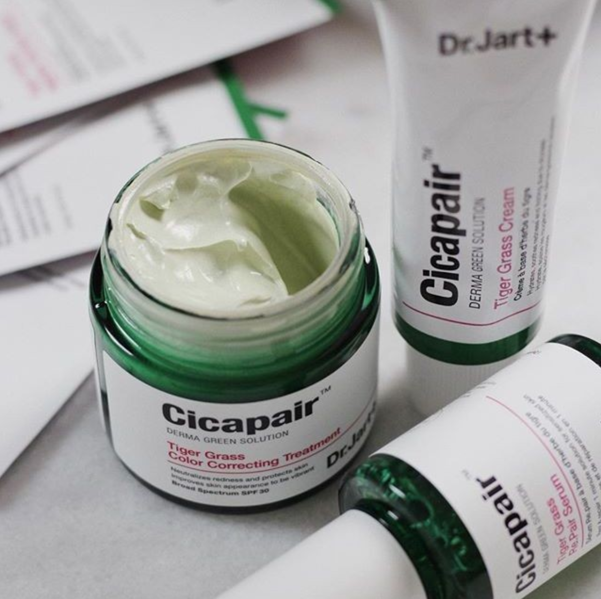Dr. Jart Cicapair novita 2019 Tiger Grass Cream Camo Drops Best Cream Solution Duo Set